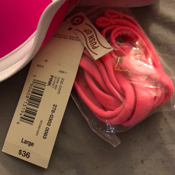 Pink Tri color bikini top - Picture 3 of 3